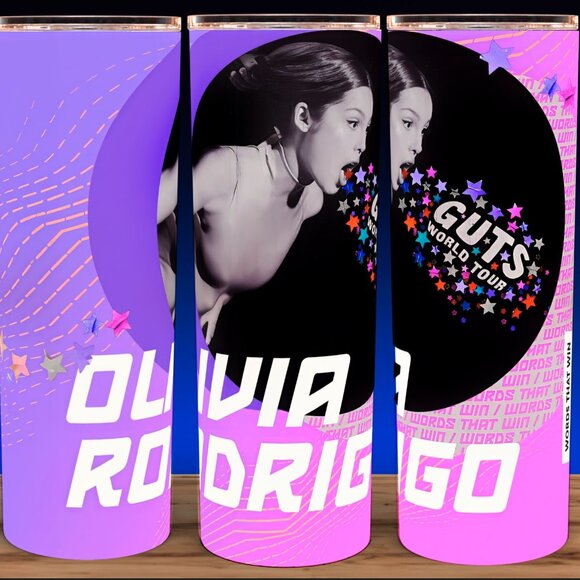 Olivia Rodrigo Guts World Tour Cup Mug Tumbler 20oz - Picture 1 of 3